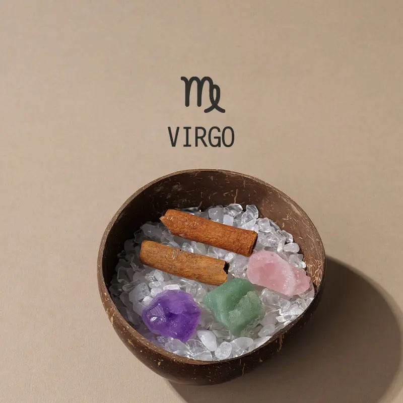 12 Zodiac Coconut Shell Crystal Charging Bowl Set Shinepurity