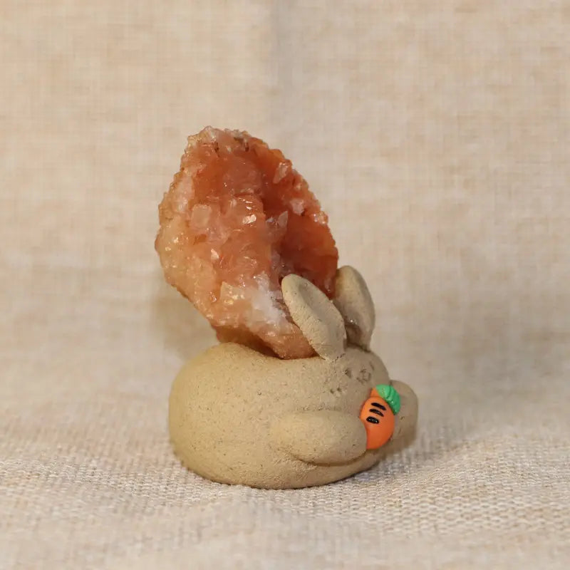 Warm-Hearted Guardian Orange Pink Crystal Pet Shinepurity