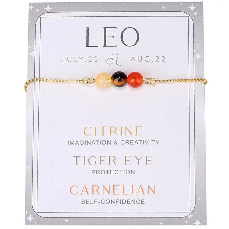 12 Zodiac Signs Beaded Bracelet - Shinepurity