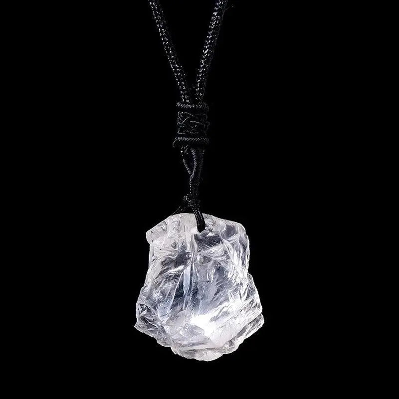 Natural Raw Crystal Pendant Necklace - Shinepurity