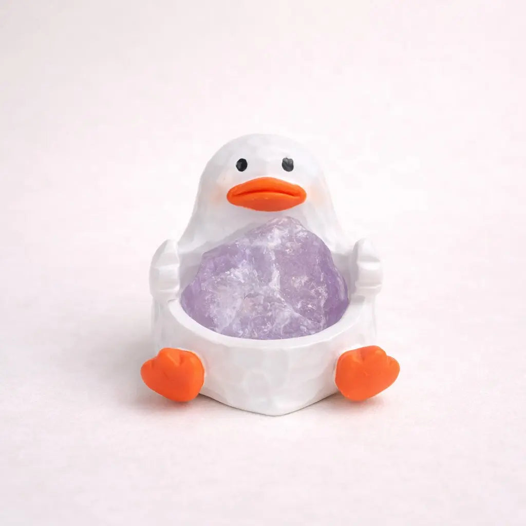 Lucky Glow Crystal Duck — Mini Desk Pal Shinepurity