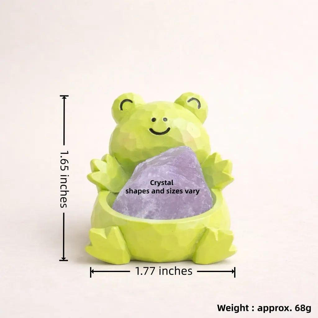 Lucky Glow Crystal Frog — Mini Desk Pal Shinepurity