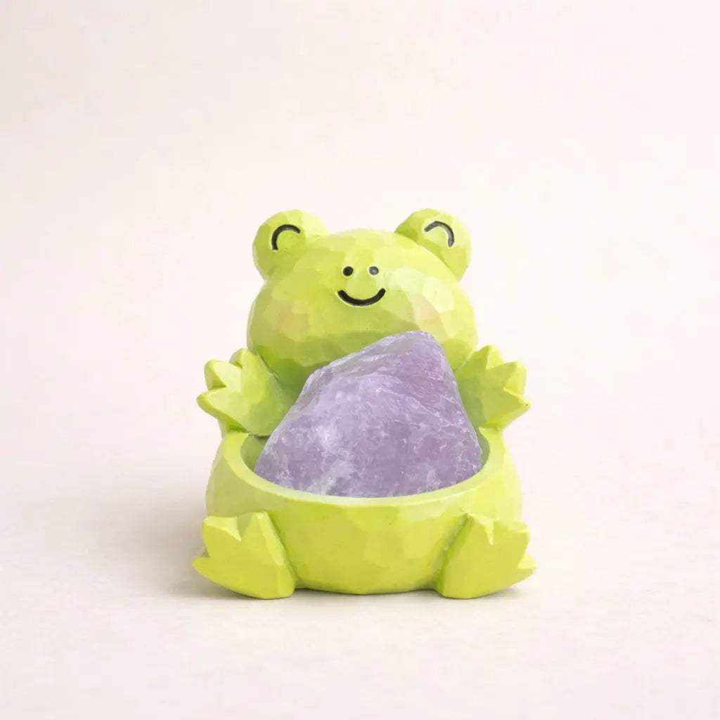 Lucky Glow Crystal Frog — Mini Desk Pal Shinepurity