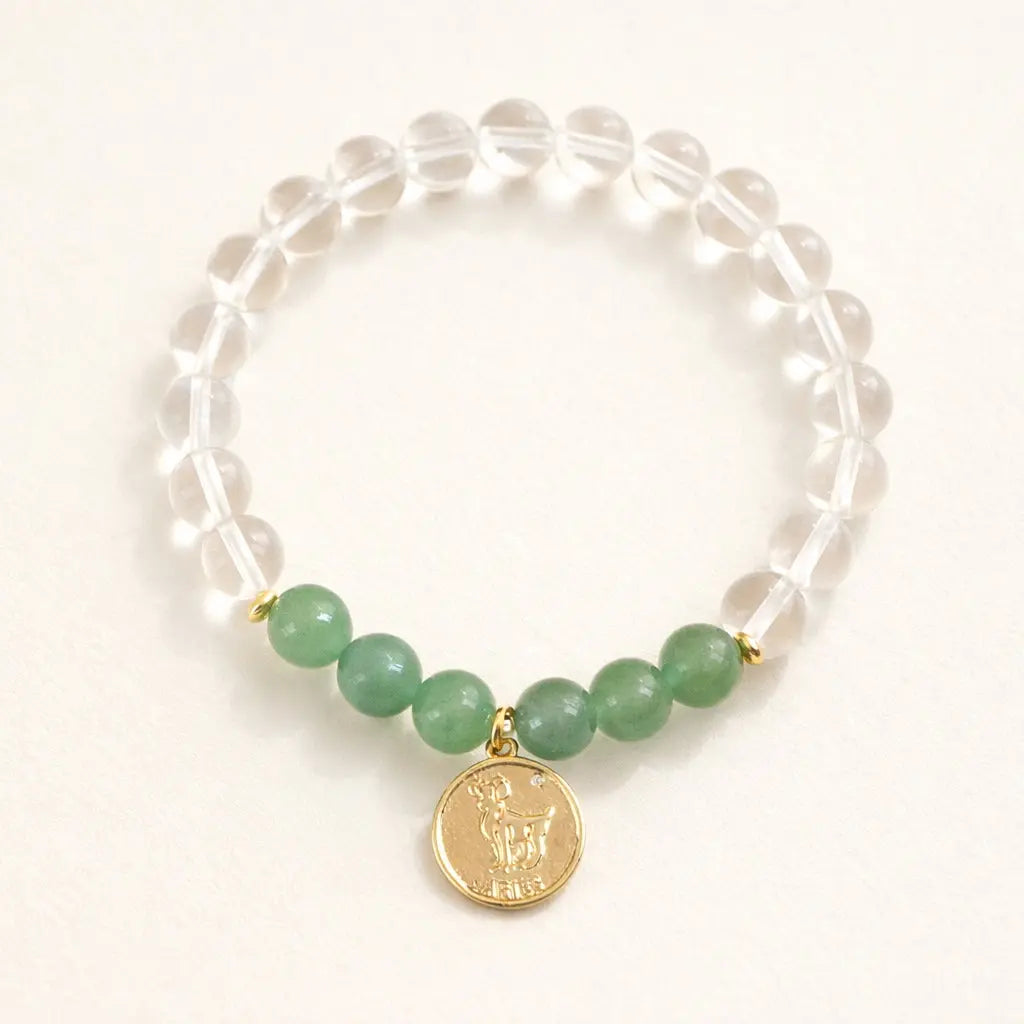 Natural Zodiac Crystal Healing Bracelet Shinepurity