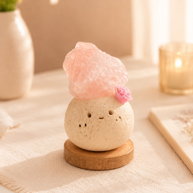 Rose Quartz Crystal Pet – Handmade Crystal Mini Gift Decor Shinepurity