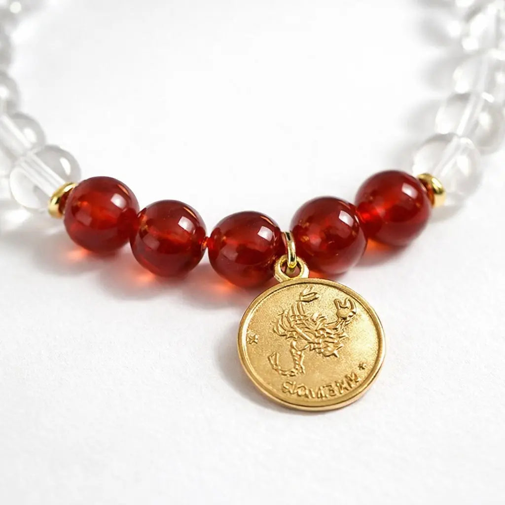 Natural Zodiac Crystal Healing Bracelet Shinepurity