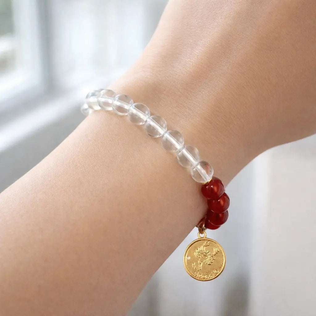 Natural Zodiac Crystal Healing Bracelet Shinepurity