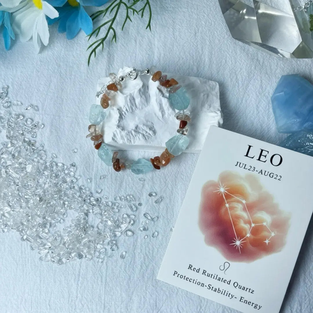 Celestial Chip Zodiac Handmade Natural Crystal Bracelet Shinepurity