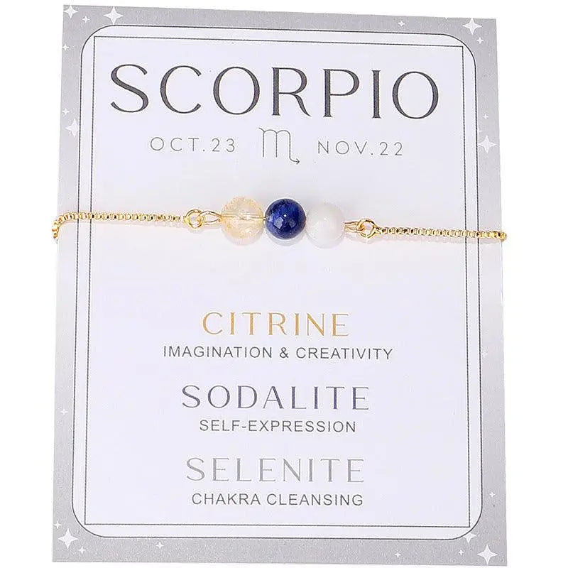 12 Zodiac Signs Beaded Bracelet - Shinepurity