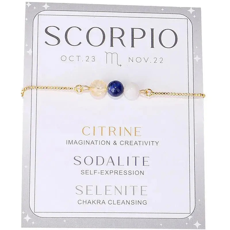 12 Zodiac Signs Beaded Bracelet - Shinepurity