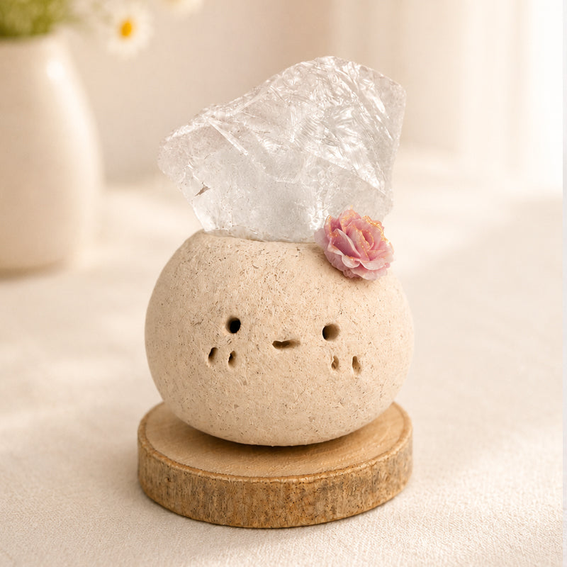 Little Clear Quartz Friend – Handmade Crystal Pet Shinepurity
