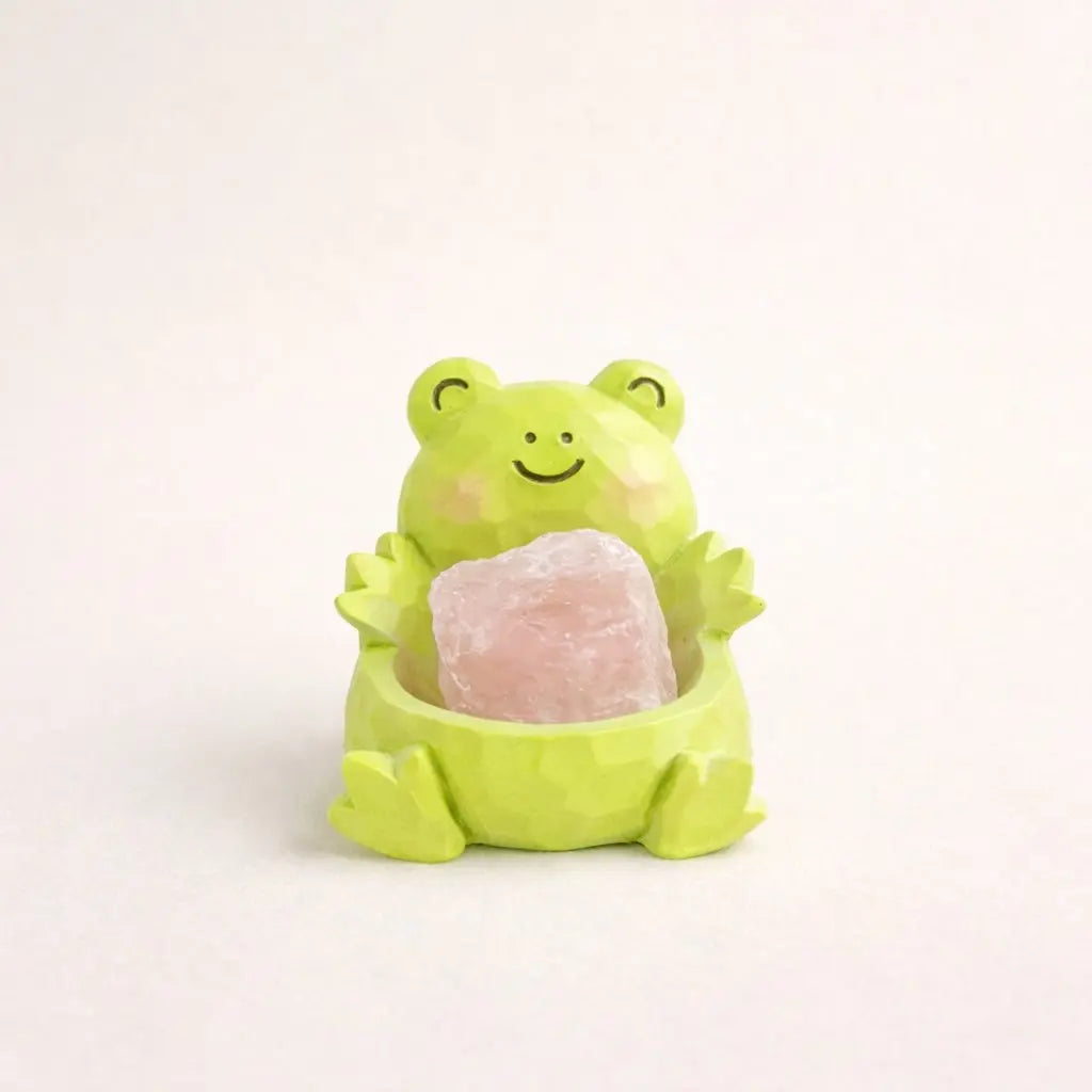 Lucky Glow Crystal Frog — Mini Desk Pal Shinepurity