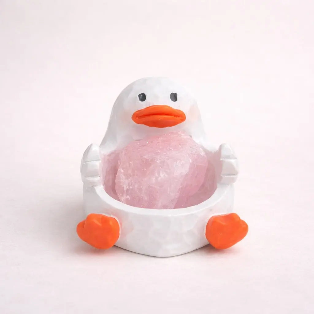 Lucky Glow Crystal Duck — Mini Desk Pal Shinepurity