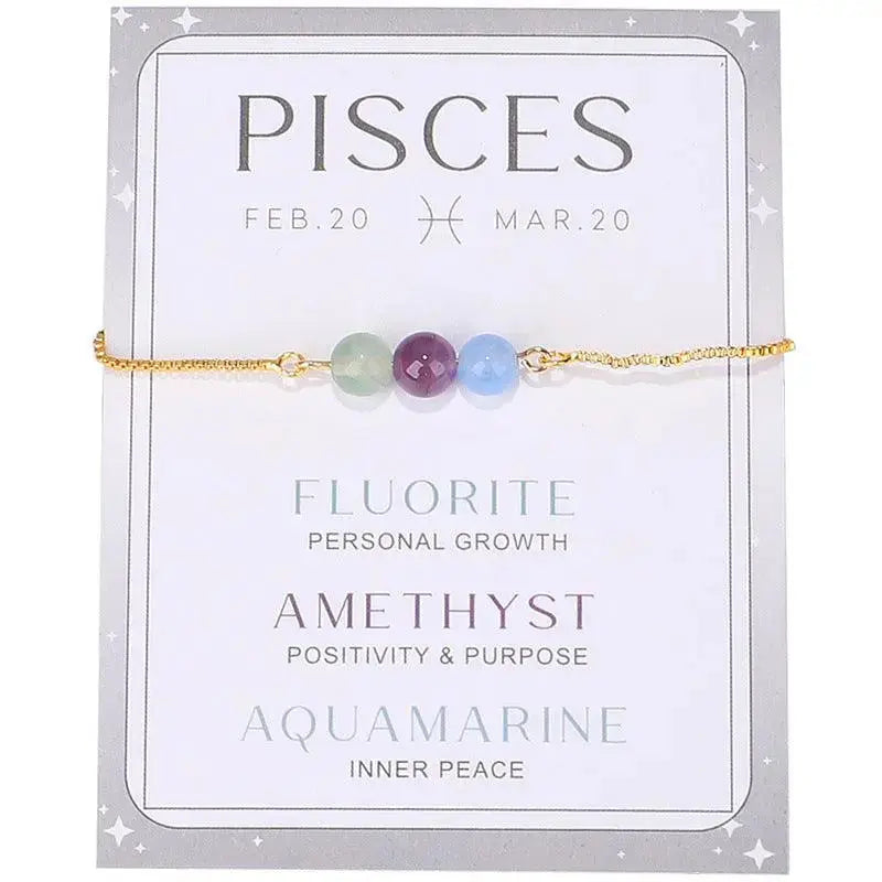 12 Zodiac Signs Beaded Bracelet - Shinepurity