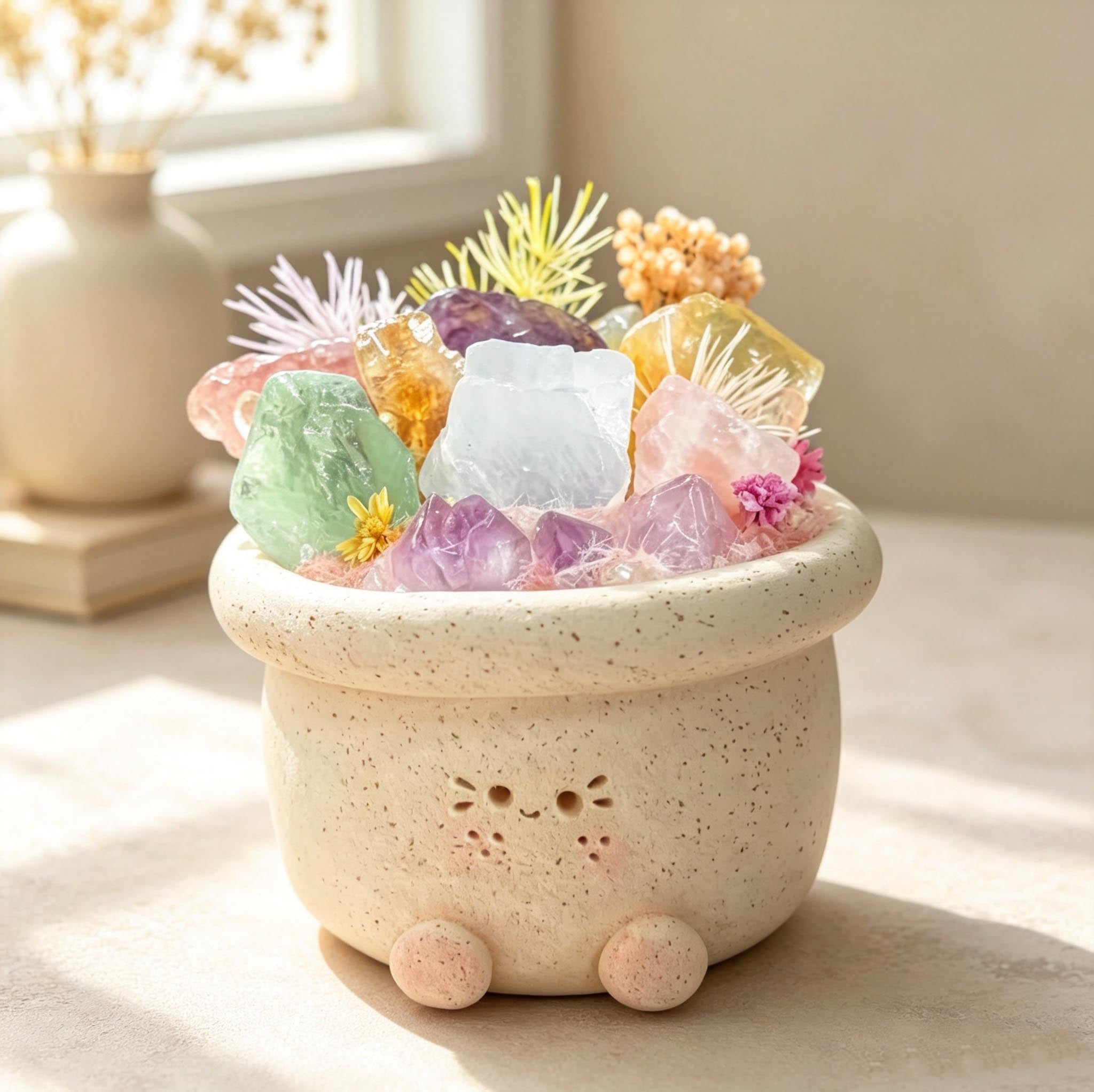 Customize | Little Garden of Good Vibes — Flower-Pot Crystal Pet Shinepurity