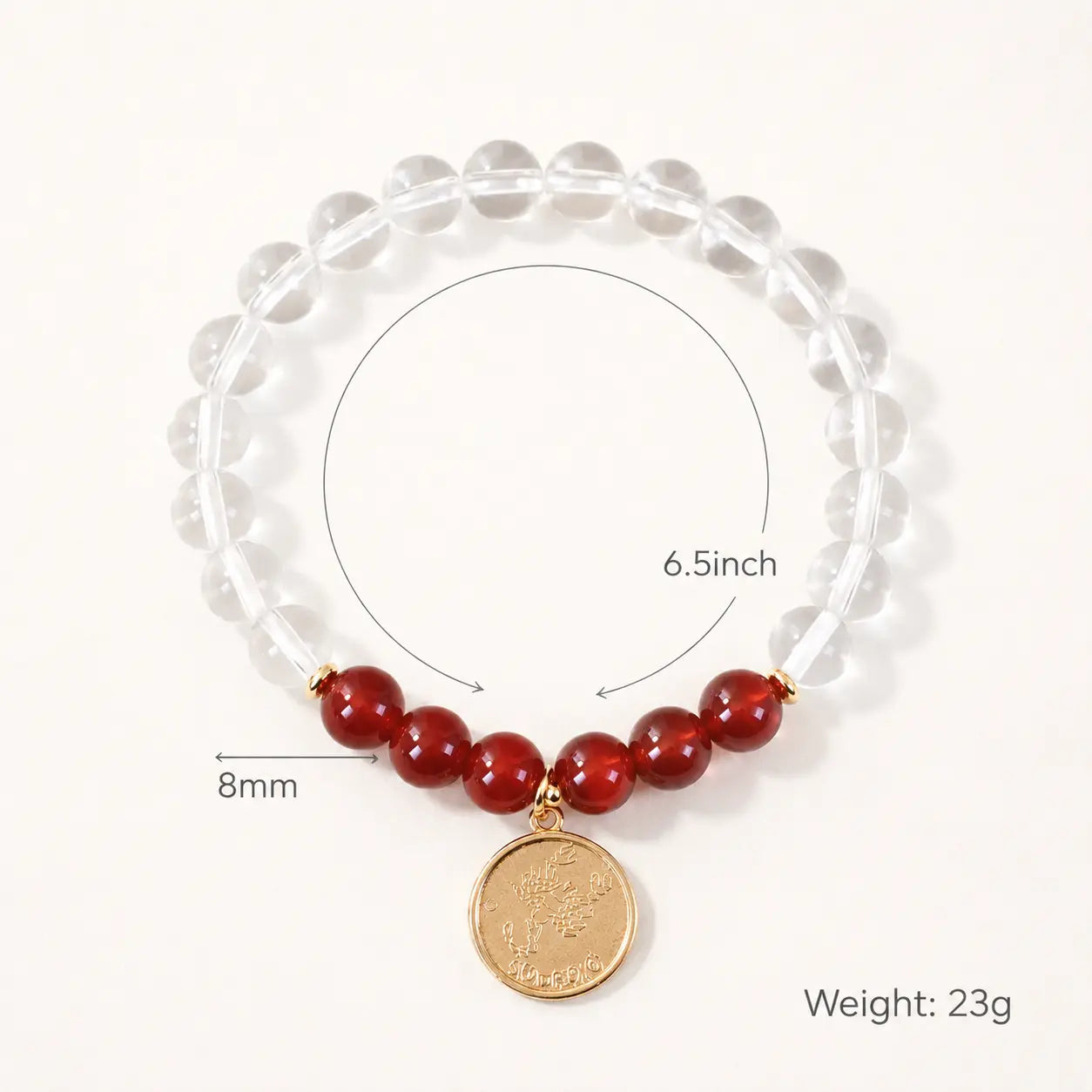 Natural Zodiac Crystal Healing Bracelet Shinepurity