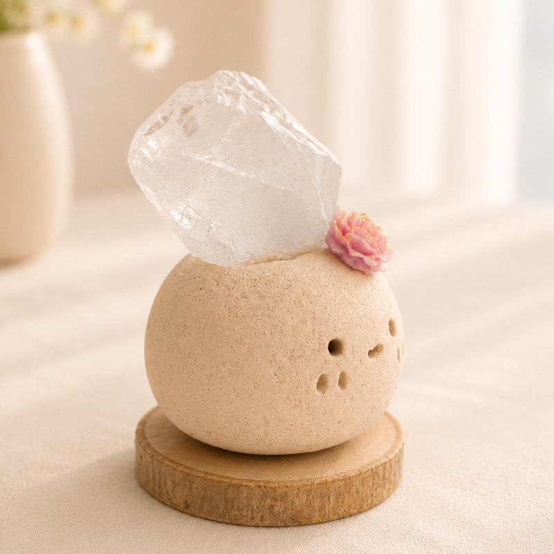 Little Clear Quartz Friend – Handmade Crystal Pet Shinepurity