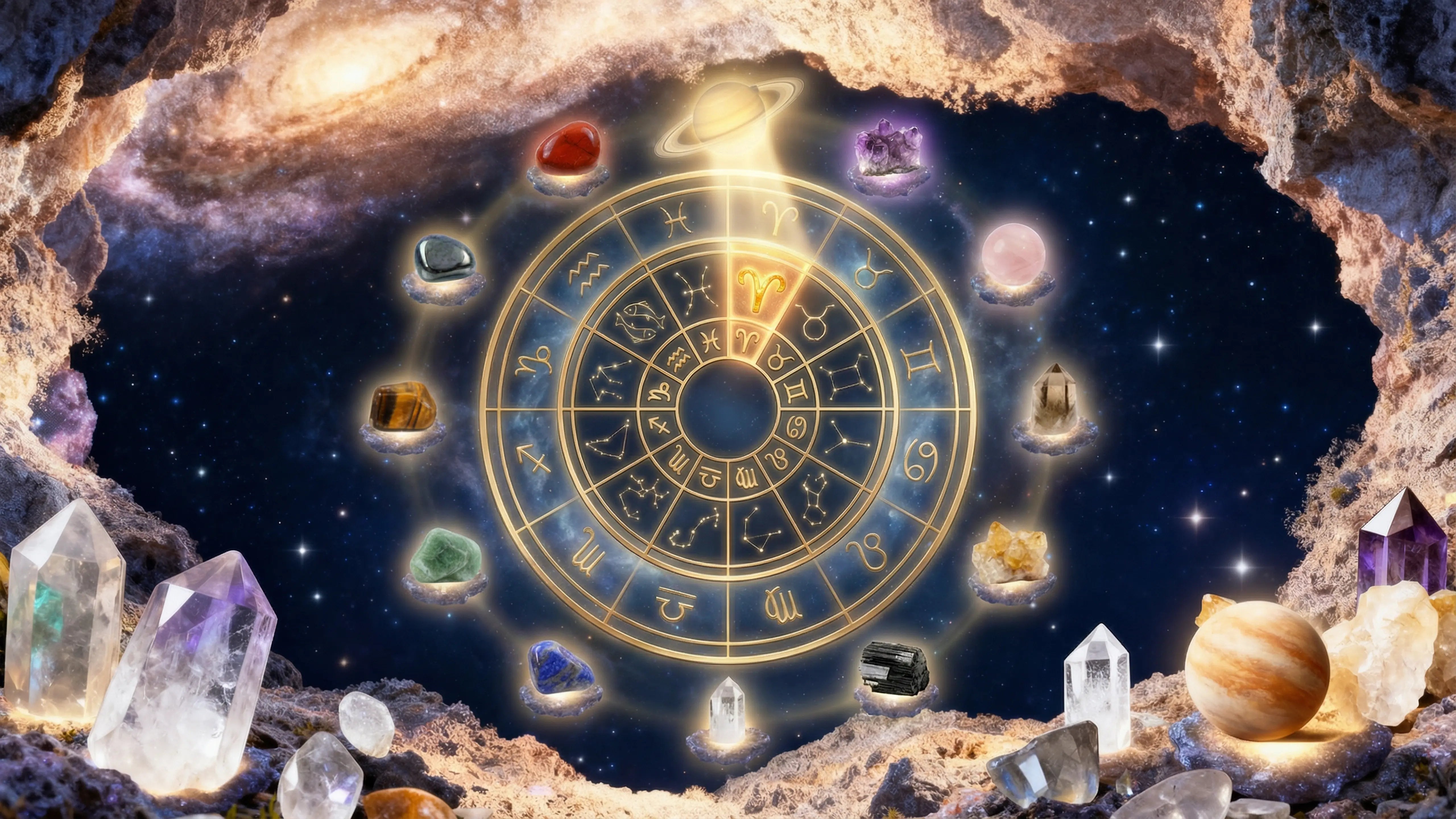 2026 Astrological Alert: Saturn Enters Aries | A Complete Stress-Relief Crystal Healing Guide for the 12 Zodiac Signs Shine Purity
