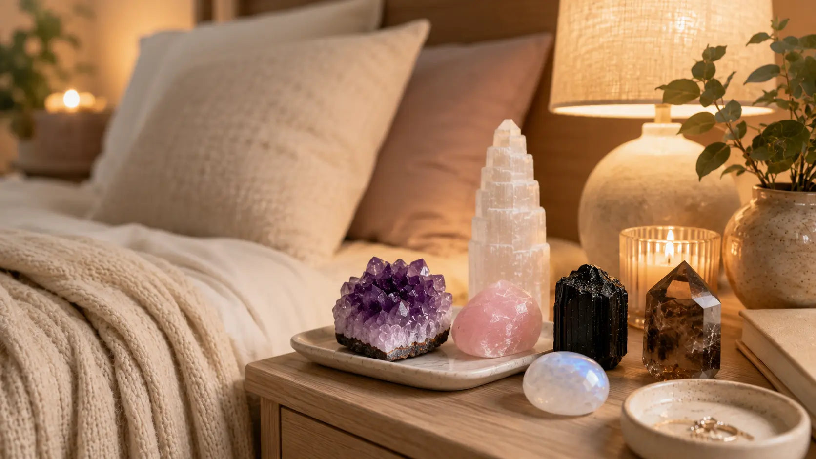 5 Bedside Crystal Combos for Better Sleep