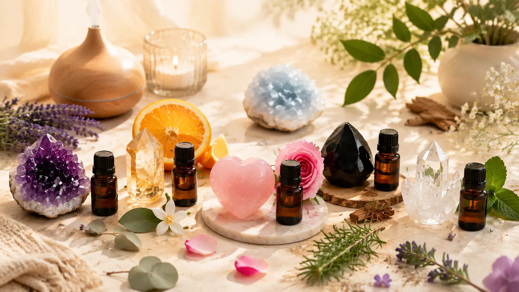 5 Crystal & Essential Oil Combinations for a Beautiful Self-Care Ritual