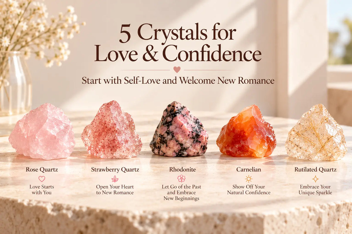 5 Crystals for Love & Confidence: Start with Self-Love and Welcome New Romance