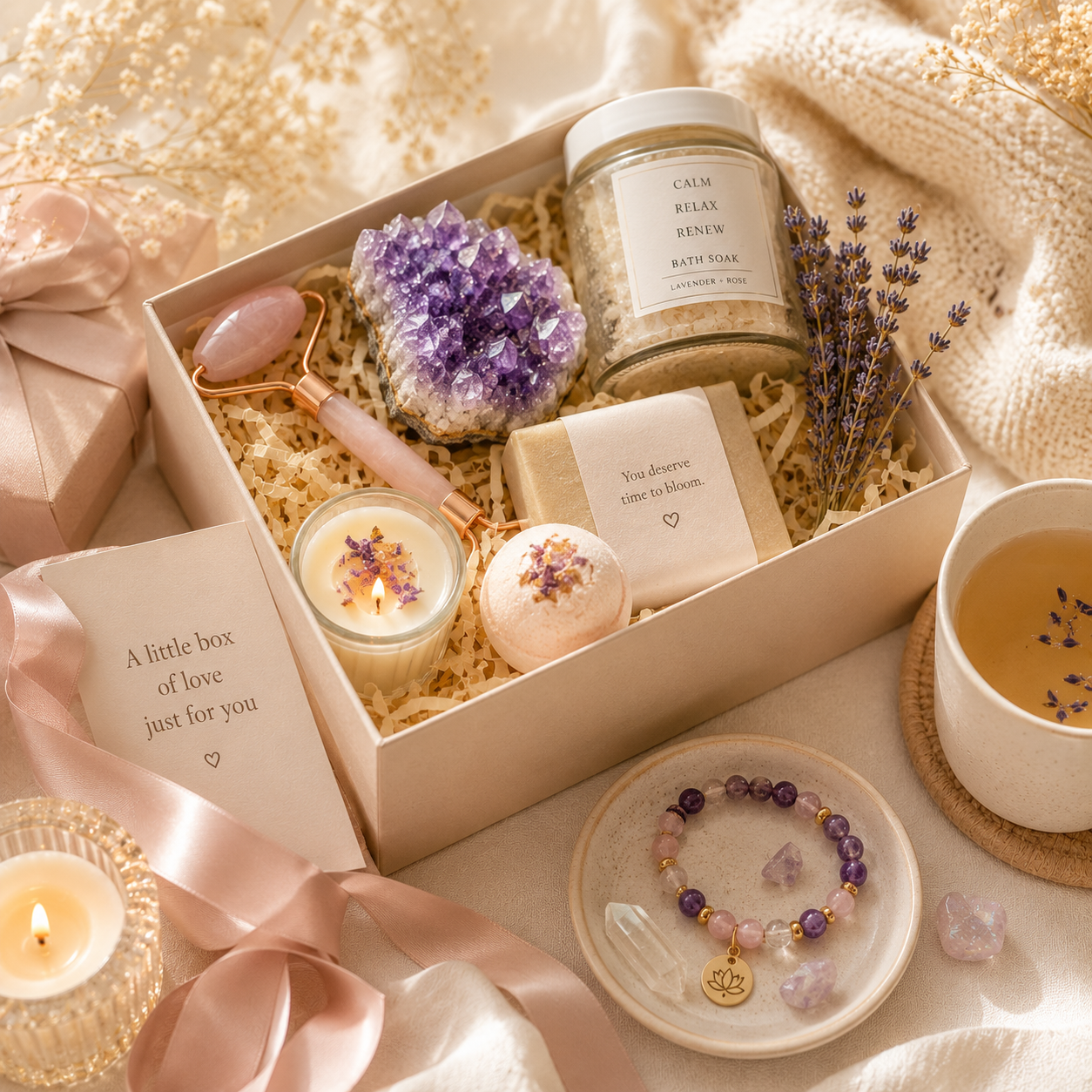 Best Self Care Gifts for Women: Meaningful Crystal Gifts for Calm & Everyday Balance Shine Purity