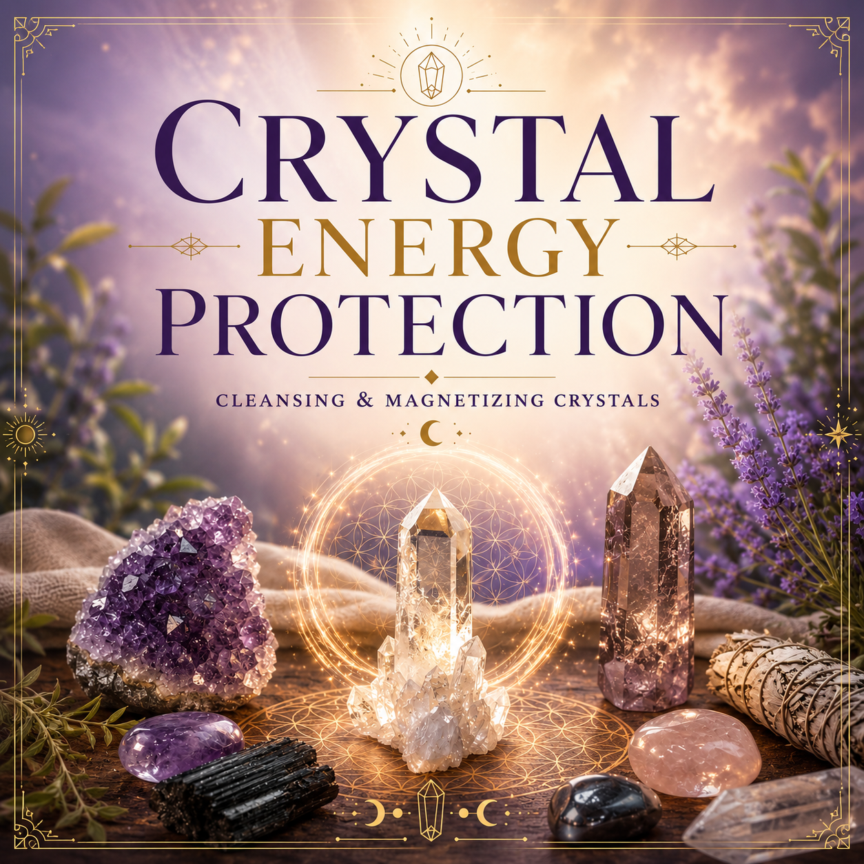 Crystal Energy Protection – Cleansing & Magnetizing Crystals Shine Purity