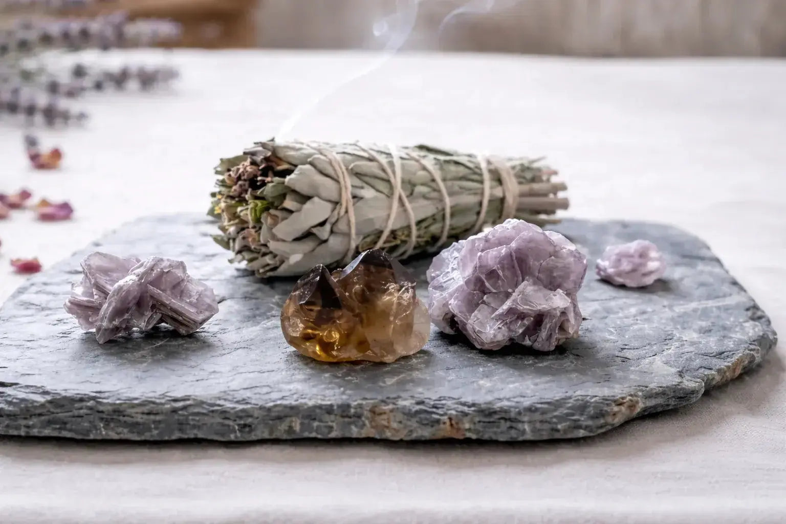 Emotional Spring Cleaning Before the Season Changes: A Guide to Emotional Detox with Smoky Quartz and Lepidolite Shine Purity