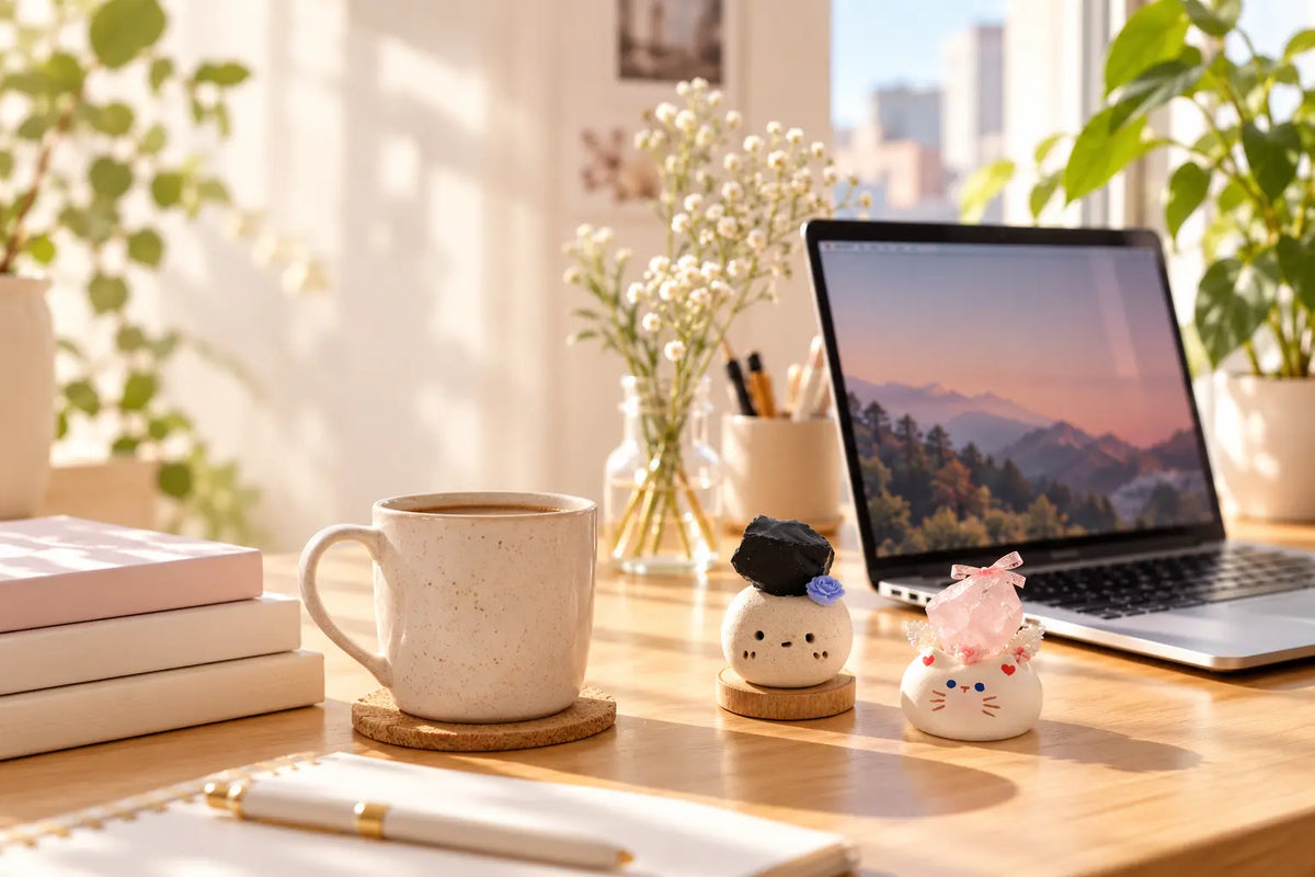Feeling Burned Out? Create a Calmer Workspace with Crystals & Healthy Boundaries