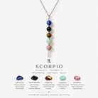 12 Zodiac Signs Exclusive Natural Crystal Energy Beaded Necklace Shinepurity