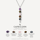 12 Zodiac Signs Exclusive Natural Crystal Energy Beaded Necklace Shinepurity