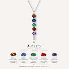 12 Zodiac Signs Exclusive Natural Crystal Energy Beaded Necklace Shinepurity