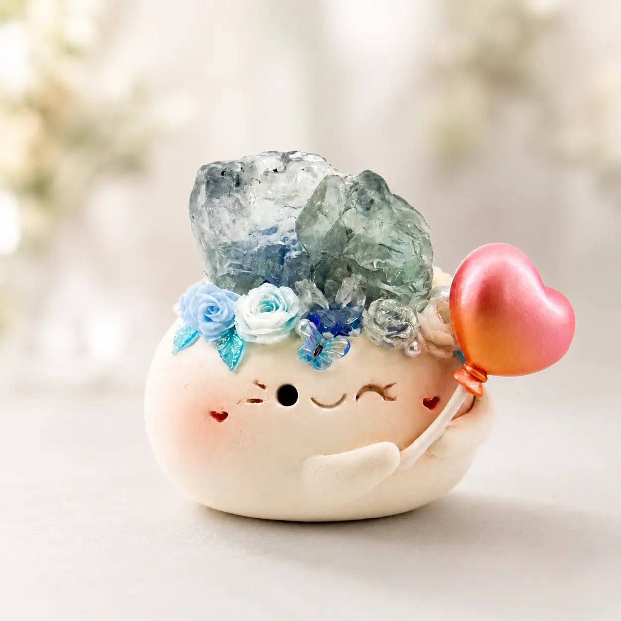 Lucky Fluorite Crystal Pet Shinepurity
