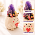 Smiling Amethyst Crystal Pet Shinepurity