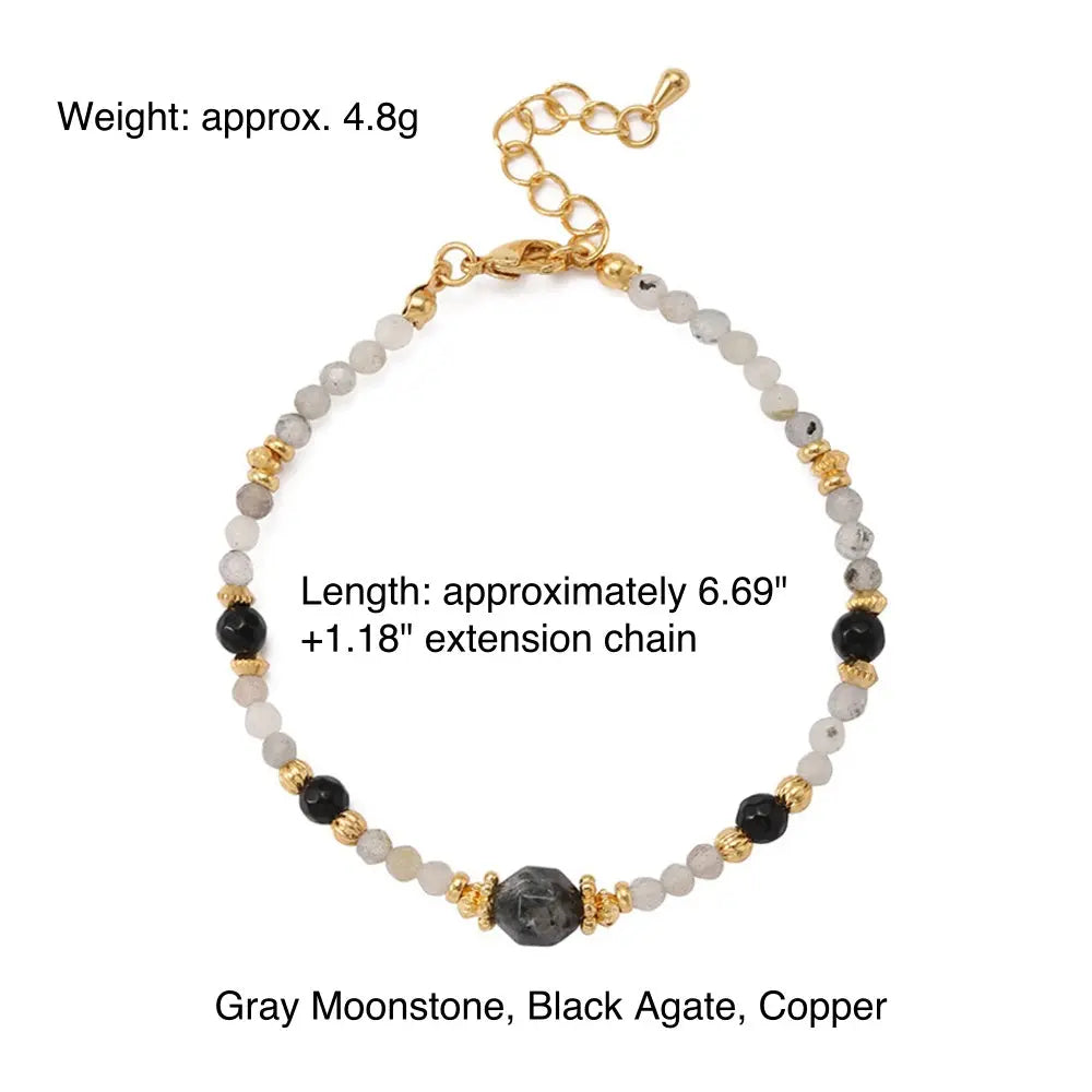 Dynamic Balance | Colorful Natural Stone Dopamine Bracelet - Indie Layered Design Shinepurity