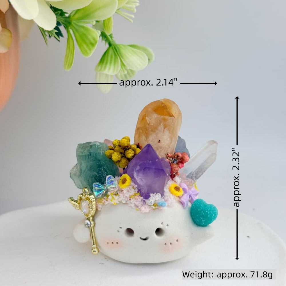 A Little Crystal Pet Holding Spring Shinepurity