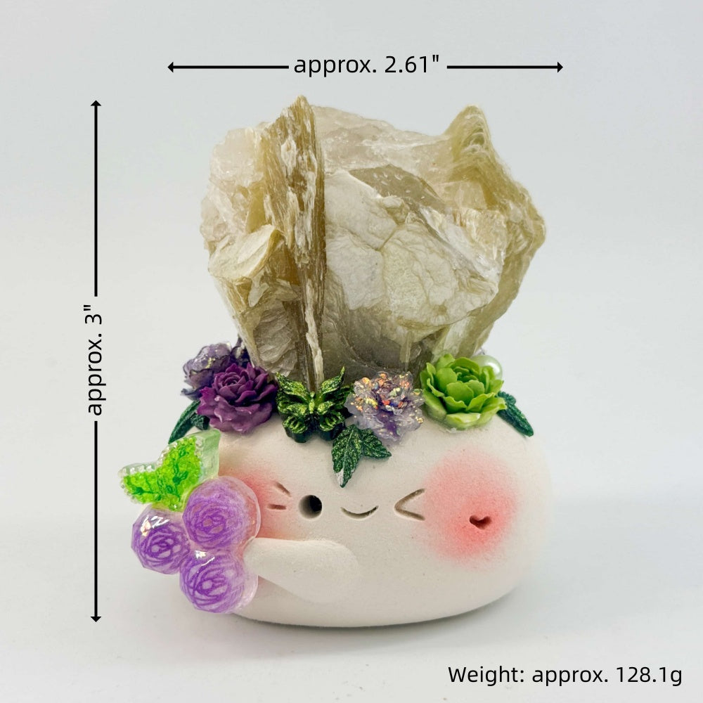 A Little Phlogopite Crystal Pet Filled with Sunshine Shinepurity