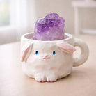 Crystal Bunny Cup Buddy — Mini Crystal Decor Shinepurity