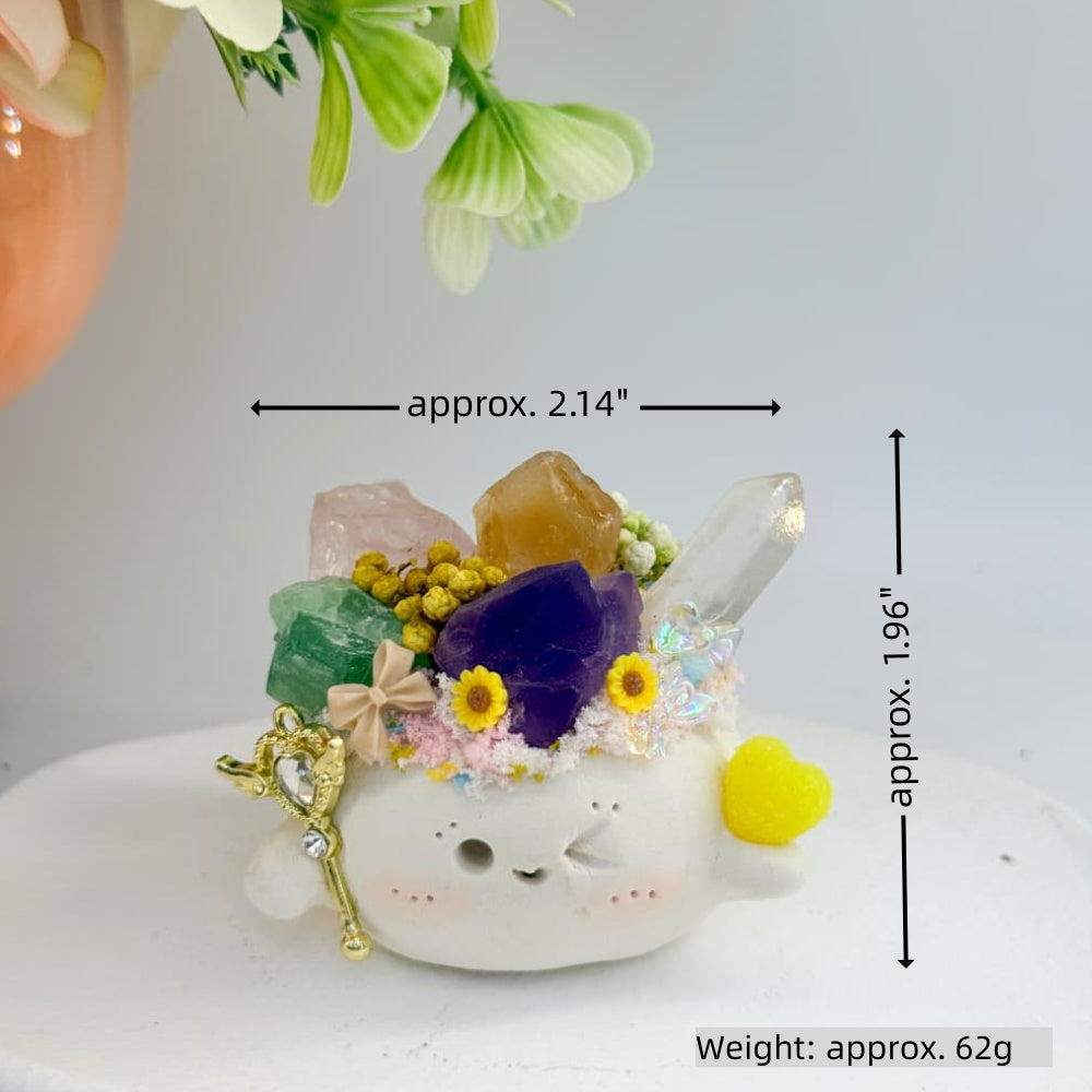A Little Crystal Pet Holding Spring Shinepurity