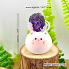 Calming Amethyst Healing Kitty Crystal Pet Shinepurity