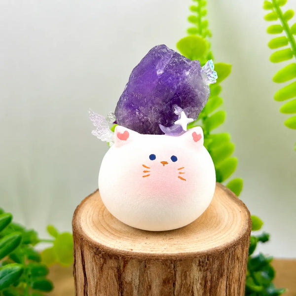 A Calming Amethyst Kitty Crystal Pet Shinepurity