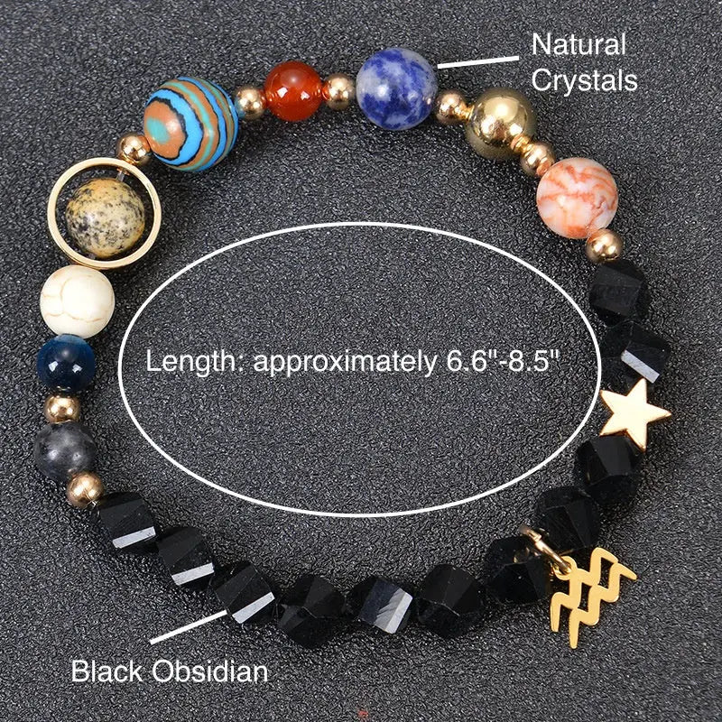 Eight Planets & Twelve Zodiac Energy Guardian Bracelet Shinepurity