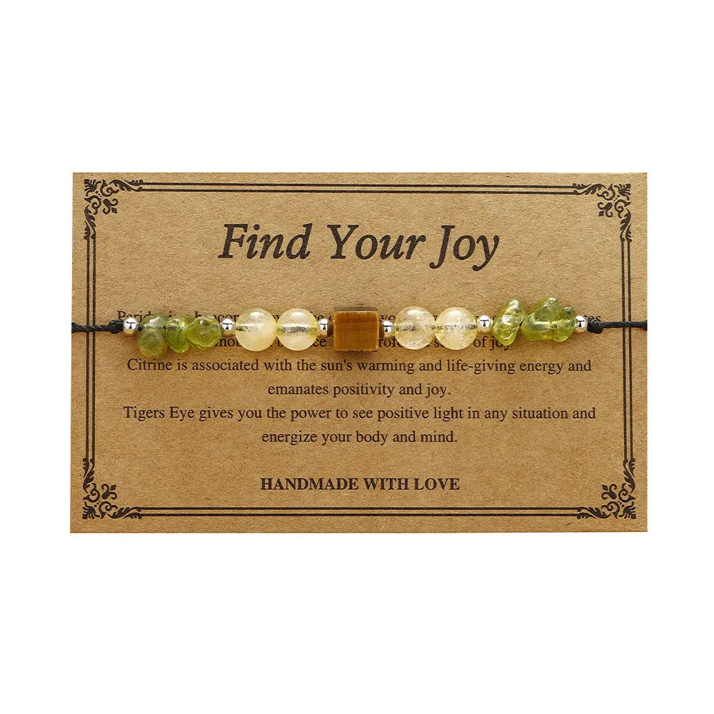 Healing Peridot & Tiger’s Eye "Find Your Joy" Bracelet Shinepurity