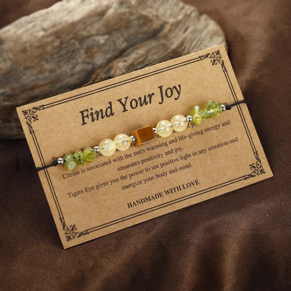 Healing Peridot & Tiger’s Eye "Find Your Joy" Bracelet Shinepurity