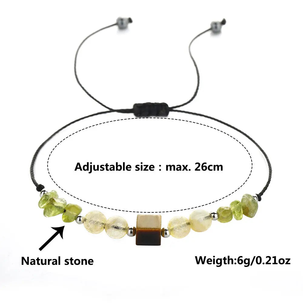 Healing Peridot & Tiger’s Eye "Find Your Joy" Bracelet Shinepurity