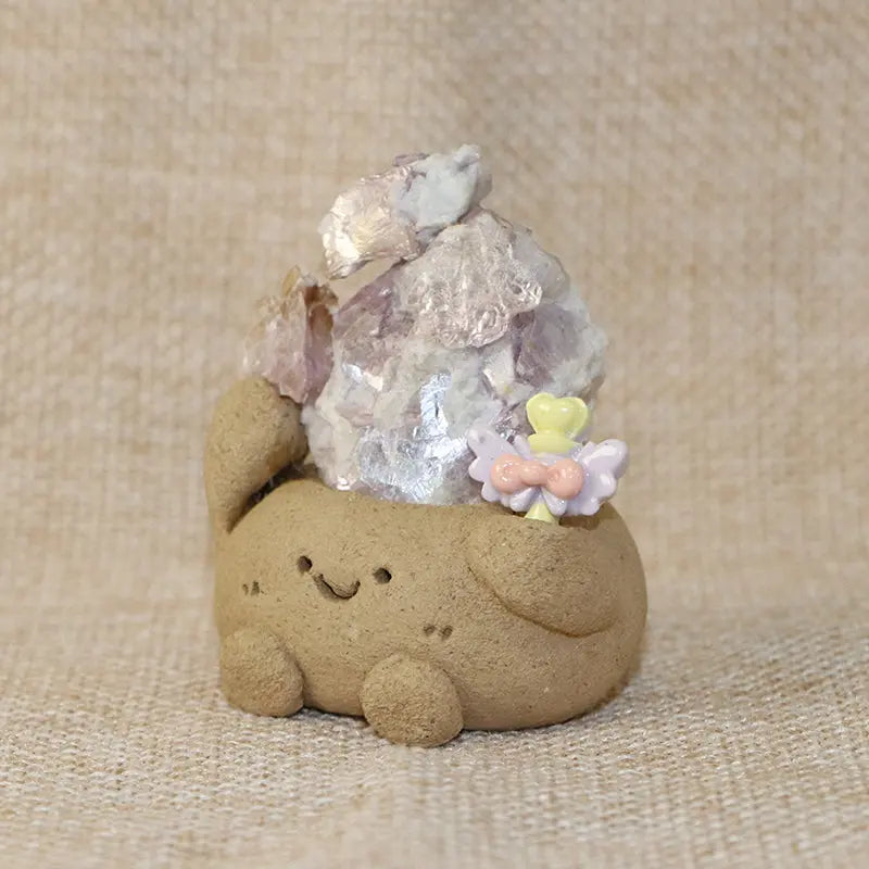 Lepidolite Crystal Pet for Calm Shinepurity