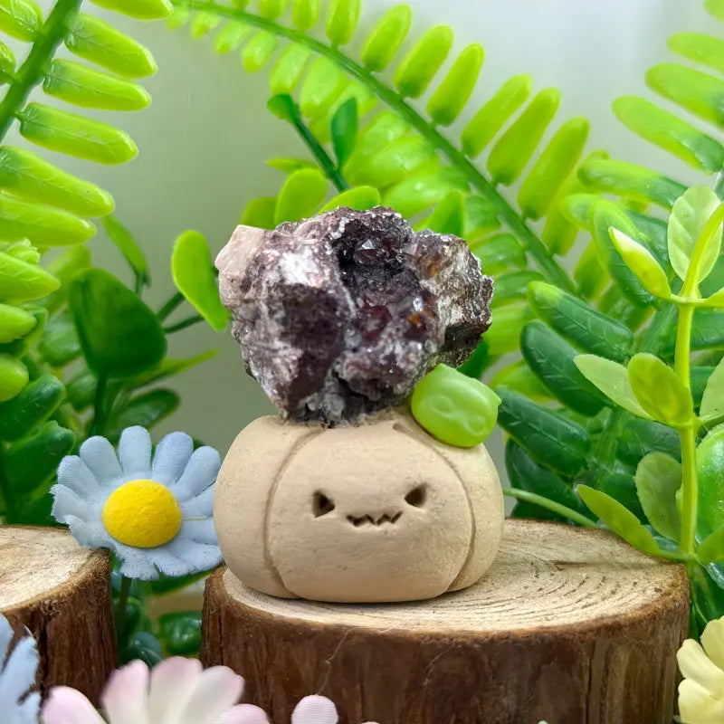 Passionate Guardian Moroccan Red Crystal Pumpkin Crystal Pet Shinepurity