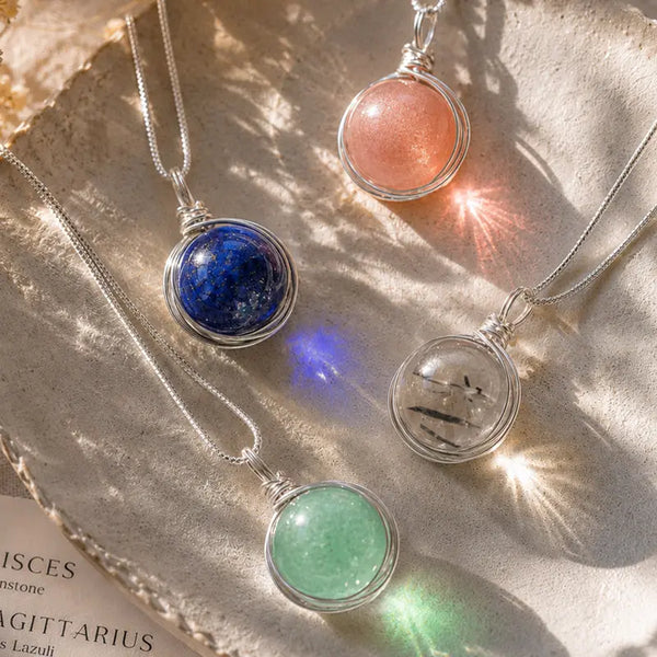 12 Zodiac Minimalist Wire-Wrapped Pendant Shinepurity
