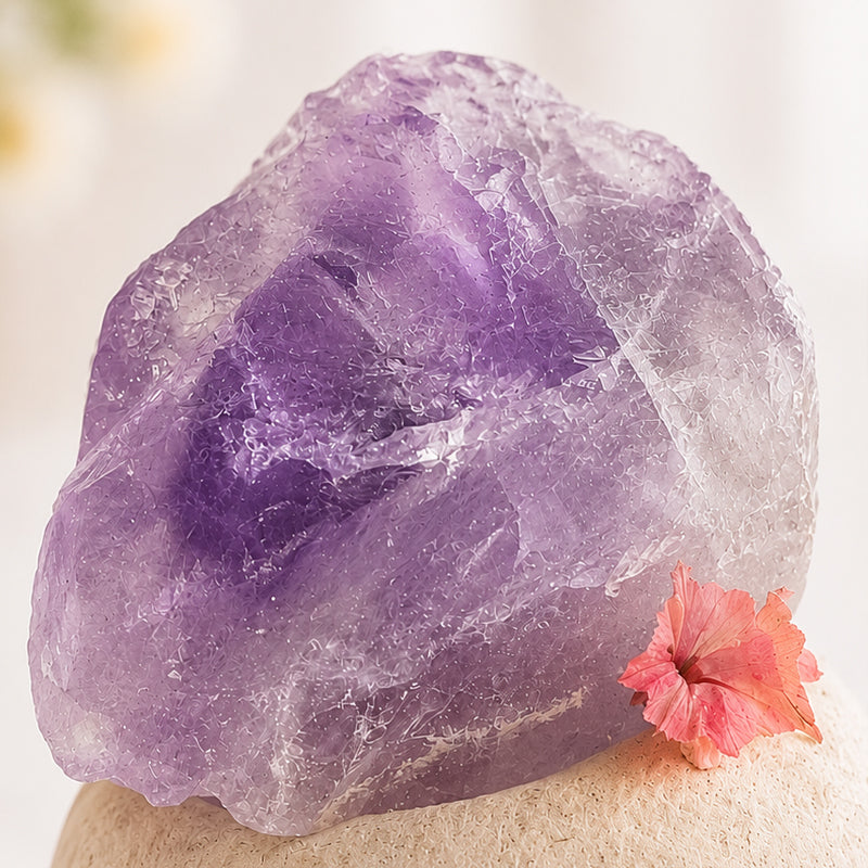 Handmade Amethyst Crystal Pet | Cute Clay Ornament Shinepurity