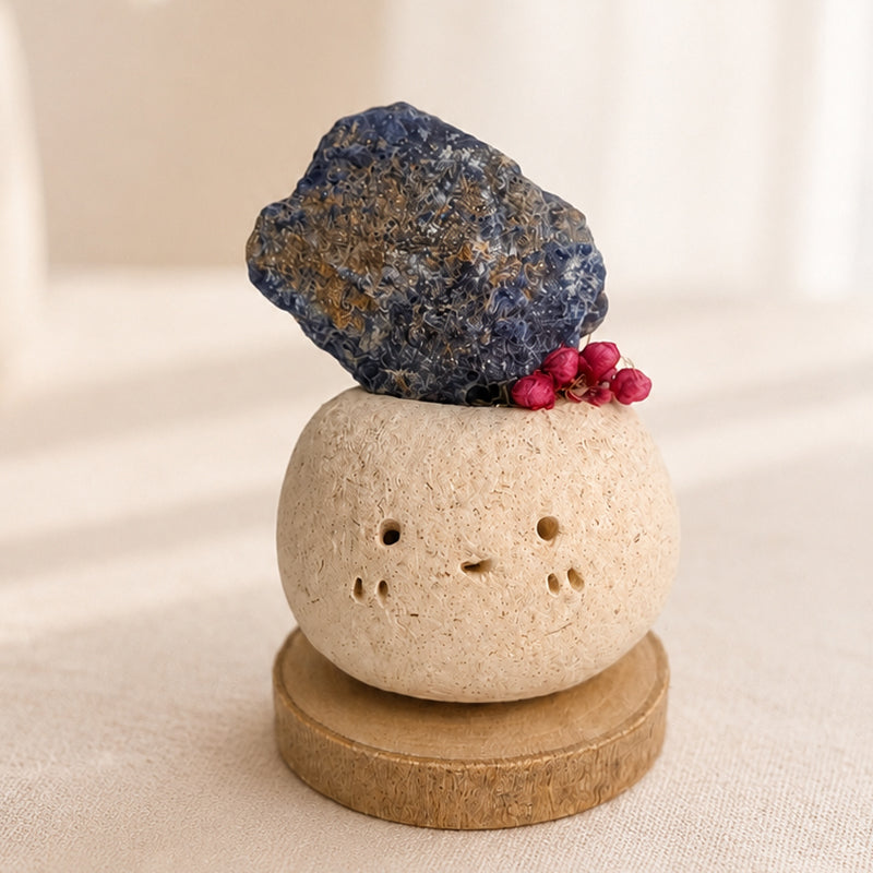 Handmade Lapis Lazuli Crystal Pet Figurine – Natural crystal Mini Decor Gift Shinepurity